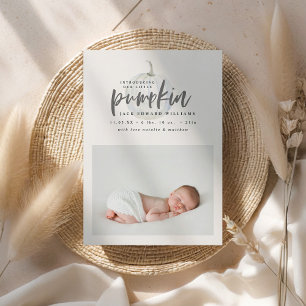 Presentamos nuestro pequeño anuncio de nacimiento