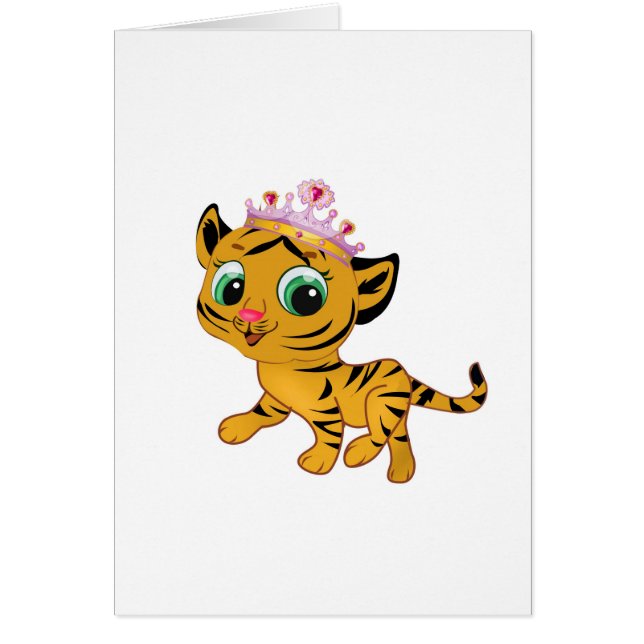 Presente lindo de princesa Tiger Tigress Tiara (Frente)