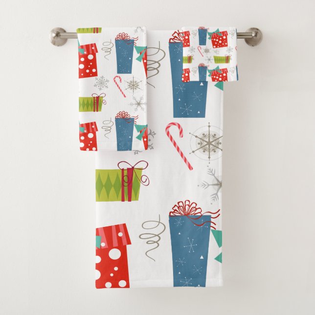 Presente navideño moderno de mediados de siglo y c (In situ)