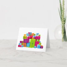 Presente tarjeta en blanco