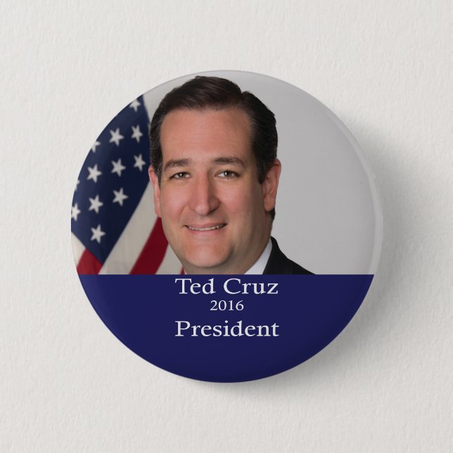 Presidente 2016 botón de Ted Cruz (Anverso)