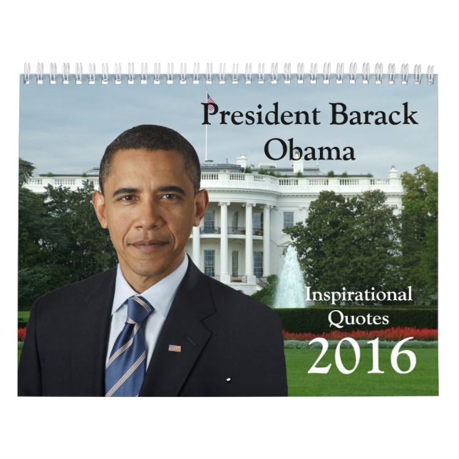 Presidente Barack Obama cita el calendario 2016 (Tapa)