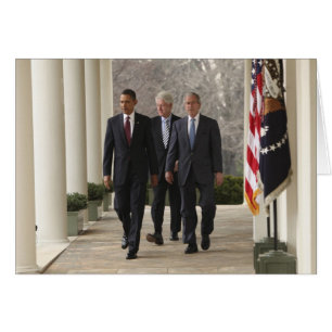 Presidente Barack Obama y expresidentes