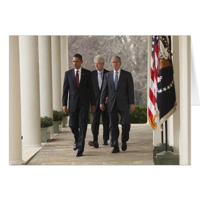 Presidente Barack Obama y expresidentes (Anverso (Horizontal))