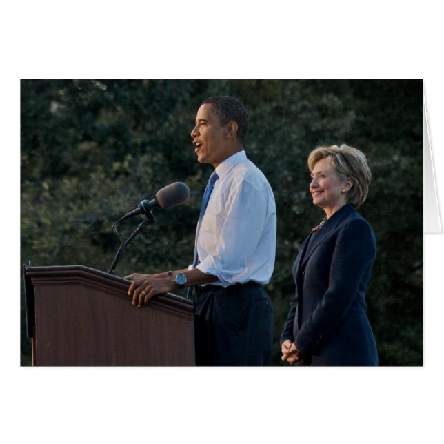 Presidente Barack Obama y Hillary Clinton (Anverso (Horizontal))