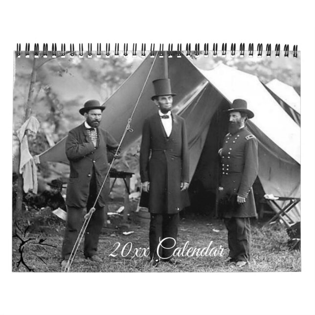 Presidente de calendario de guerra civil Lincoln (Tapa)