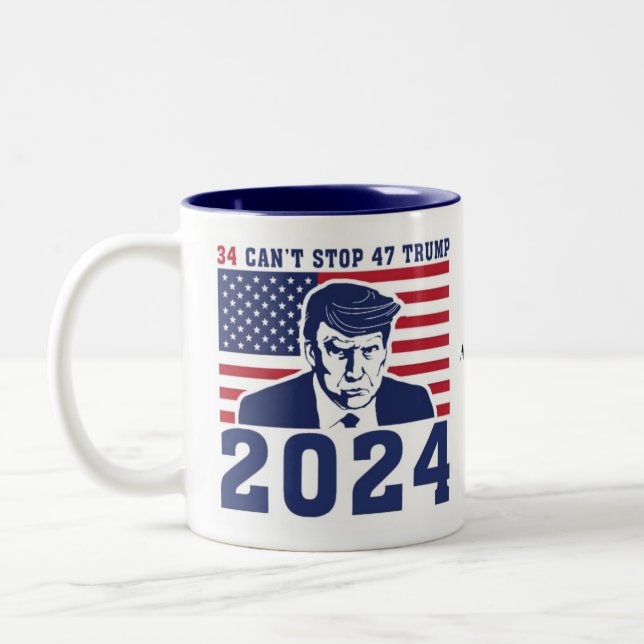 Presidente Donal Trump Copa de café de Mugshot (Izquierda)