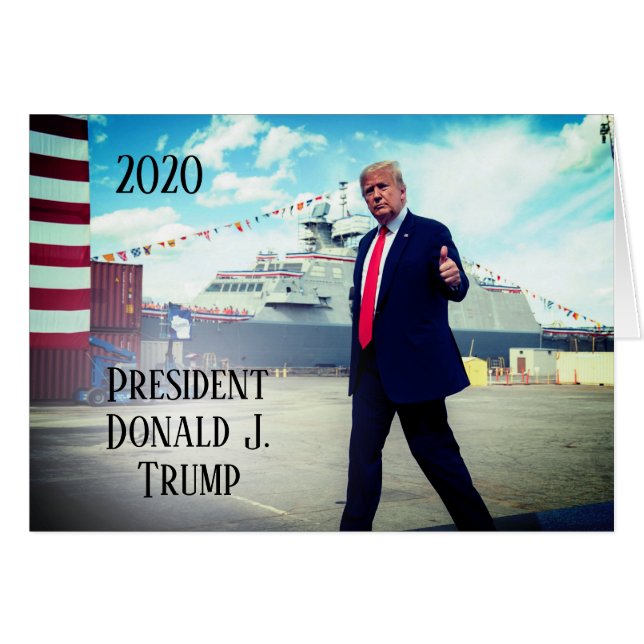 Presidente Donald Trump 2020 lanza barco naval (Anverso (Horizontal))
