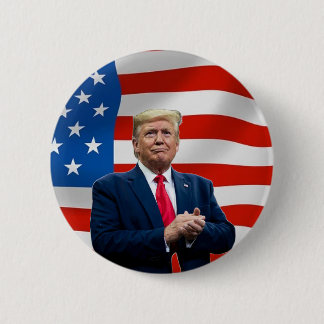 Presidente Donald Trump botón electoral de bandera