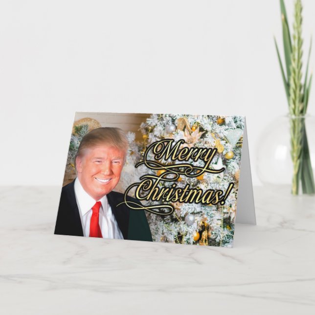 Presidente Donald Trump cumple con las tarjetas de (Anverso)