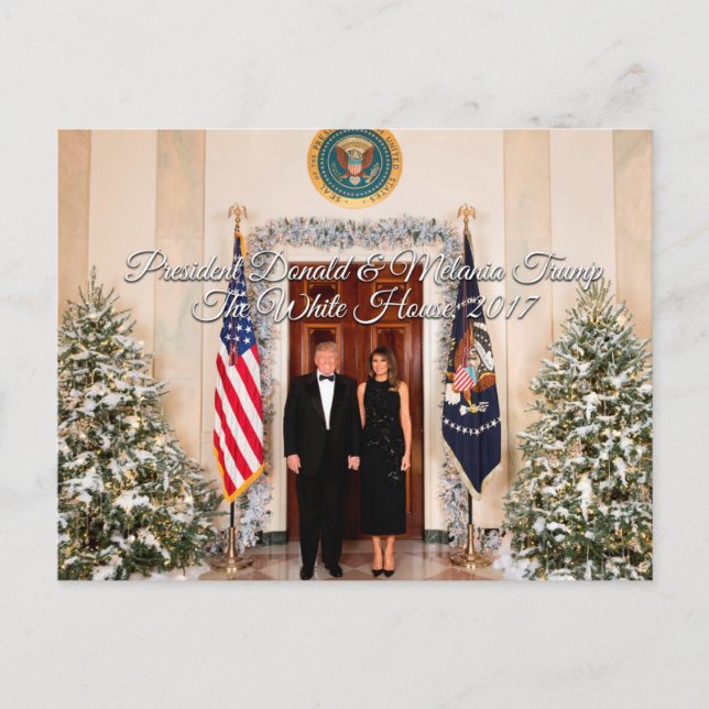 Presidente Donald Trump y navidad 2017 de Melania (Anverso)
