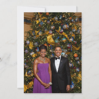Presidente estadounidense Barack Obama en tarjeta 