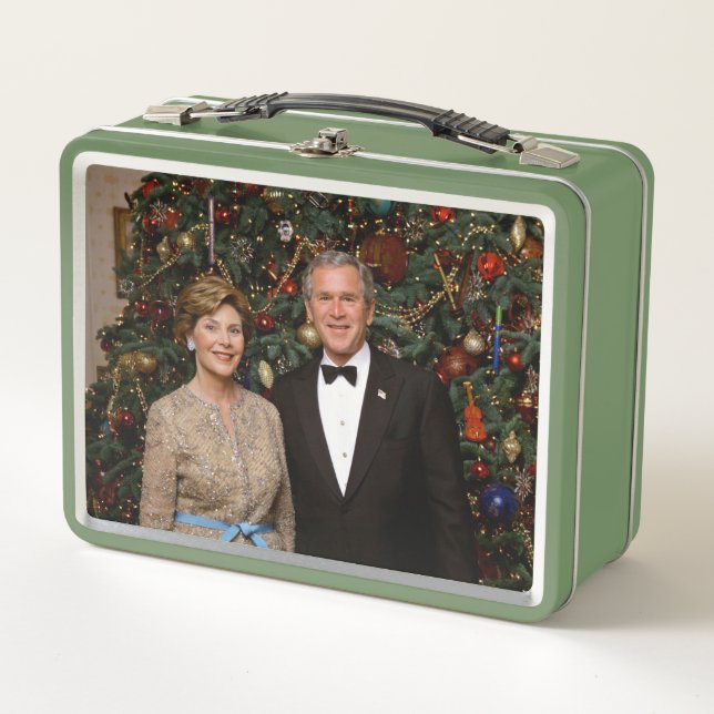Presidente George Bush, Laura Navidades Casa Blanc (Anverso)