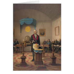 Presidente George Washington como albañil