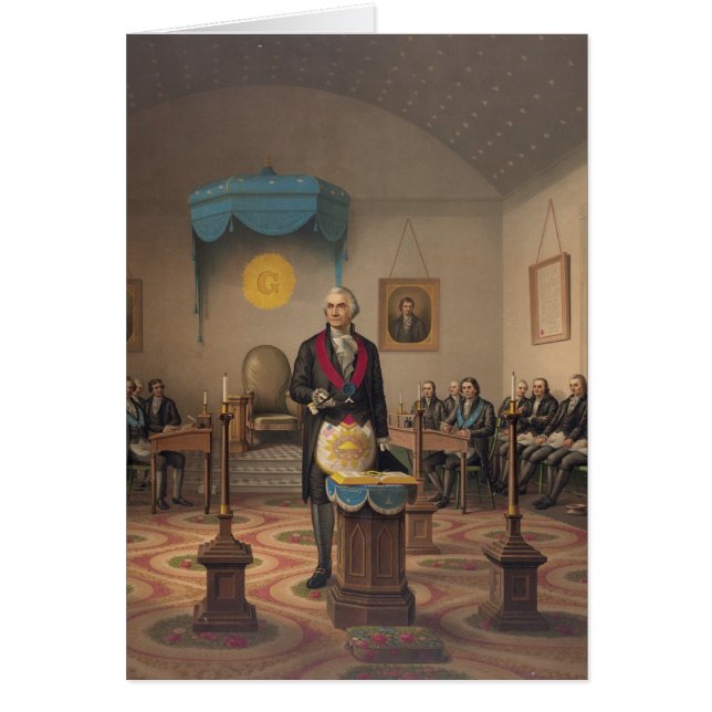Presidente George Washington como albañil (Frente)