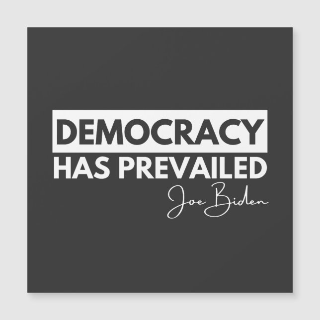 Presidente Joe Biden Shirt, la democracia prevalec (Anverso)