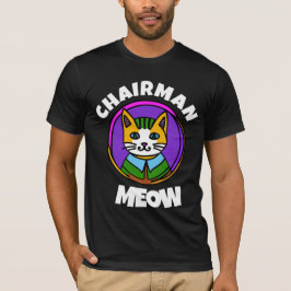 PRESIDENTE MEOW Camiseta de gato divertida