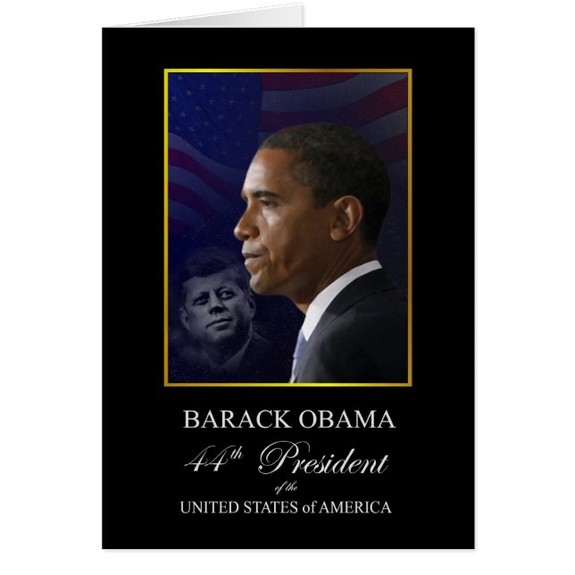 Presidente Obama con John F. Kennedy (Frente)