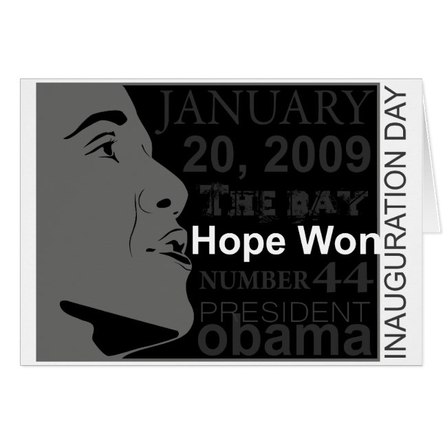 Presidente Obama - día de inauguración (Anverso (Horizontal))