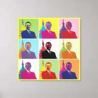 Presidente Obama Funky Arte Pop Moderno