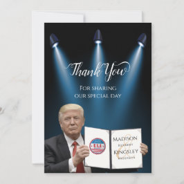 Presidente Trump Gran Fab Boda Gracias Tarjeta