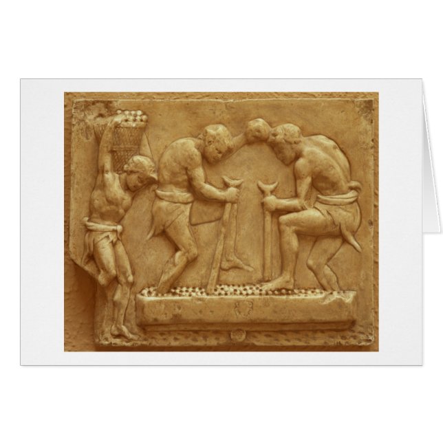 Presionando las uvas (mármol) (Anverso (Horizontal))