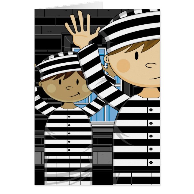 Presos escapados dibujo animado en proyector (Frente)