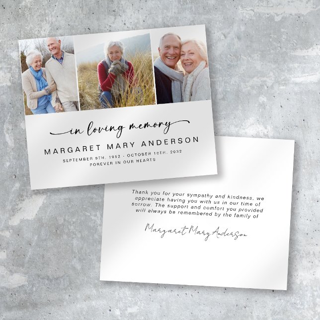 PRESUPUESTO 3 Fotos Tarjeta de agradecimiento por  (Subido por el creador)