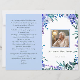 Presupuesto 4 Página Programa Funeral Soft Blue Fl