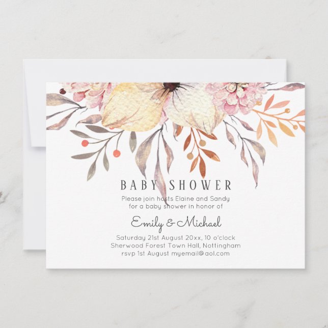 PRESUPUESTO Baby Shower Peach Floral (Anverso)