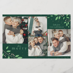 Presupuesto Be Merry Green Foto Botánica Tarjeta d