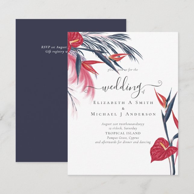 PRESUPUESTO Boda de Berry de la Marina de Grasa Tr (Anverso / Reverso)