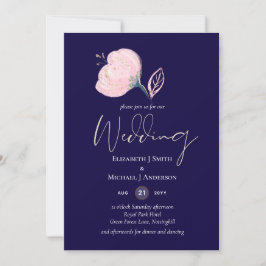 Presupuesto Boda de oro rosa rosa azul de la Marin