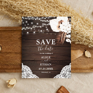 Presupuesto Boho Hoja de Palma Seca Boda Guardar l