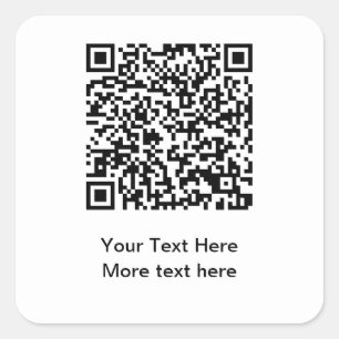 Presupuesto Código QR Grandes etiquetas Pegatinas 