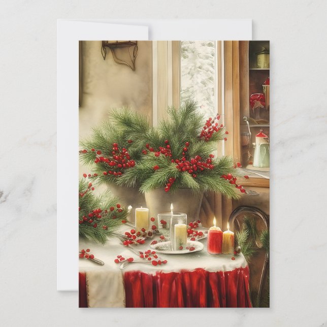 presupuesto de cocina de Navidad (Anverso)