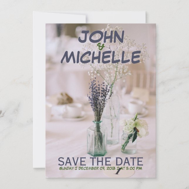 Presupuesto de invitación de boda simple (Anverso)