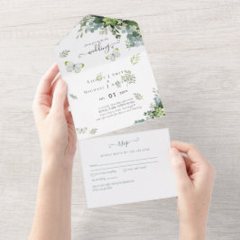 Presupuesto de invitaciones a bodas de follaje de 