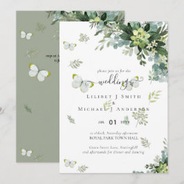Presupuesto de invitaciones a bodas de follaje de 