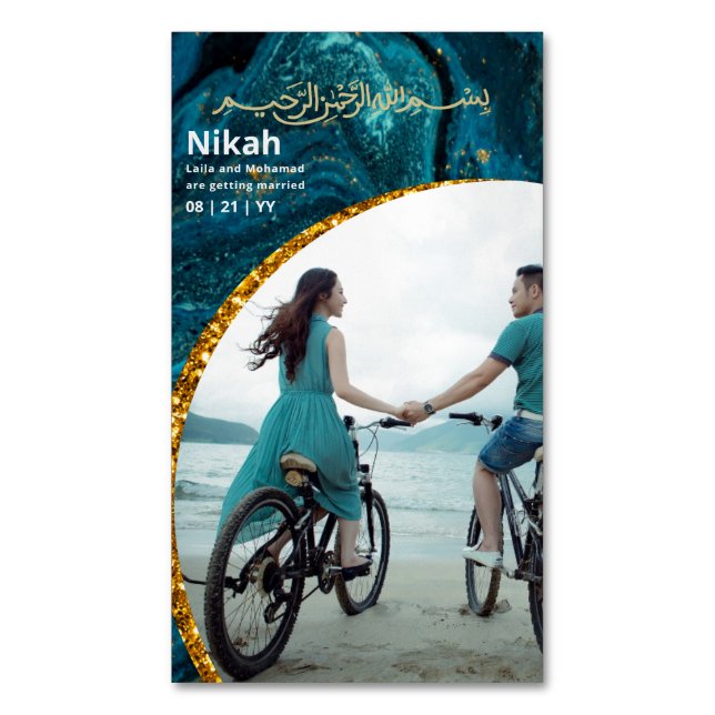 PRESUPUESTO DE Invitaciones a la Boda de NIKAH Isl (Frente vertical)