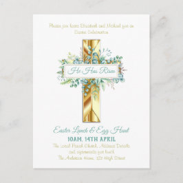 Presupuesto de invitaciones religiosas de Pascua