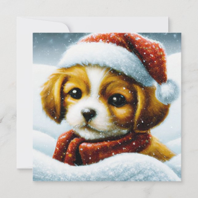 presupuesto de Navidad cachorro Santa (Anverso)