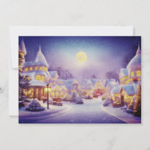 Presupuesto de pueblo navideño nevado Navidad