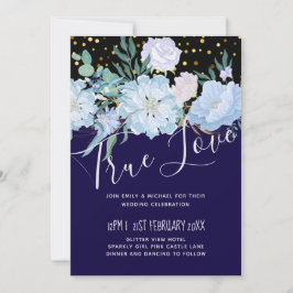 Presupuesto del Boda Floral Azul de la Marina Aqua