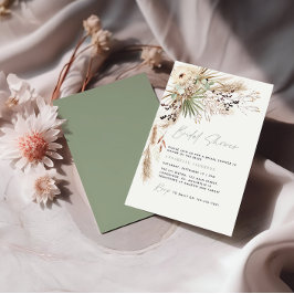 presupuesto Ducha de novia pampas gras invitación 