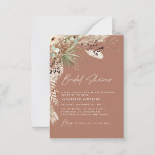 presupuesto Ducha de novia pampas invitación de bo