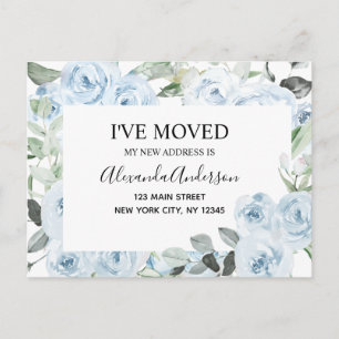 Presupuesto Dusty Blue Floral Movedor Invitación P