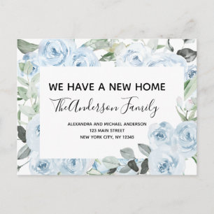 Presupuesto Dusty Blue Floral Movedor Invitación P