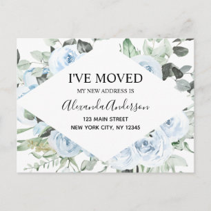 Presupuesto Dusty Blue Floral Movedor Invitación P