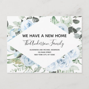 Presupuesto Dusty Blue Floral Movedor Invitación P